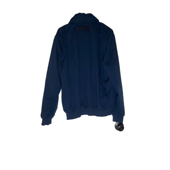 Adidas SLVR Men's Navy Blue Hooded Jacket Size L - Picture 3 of 5